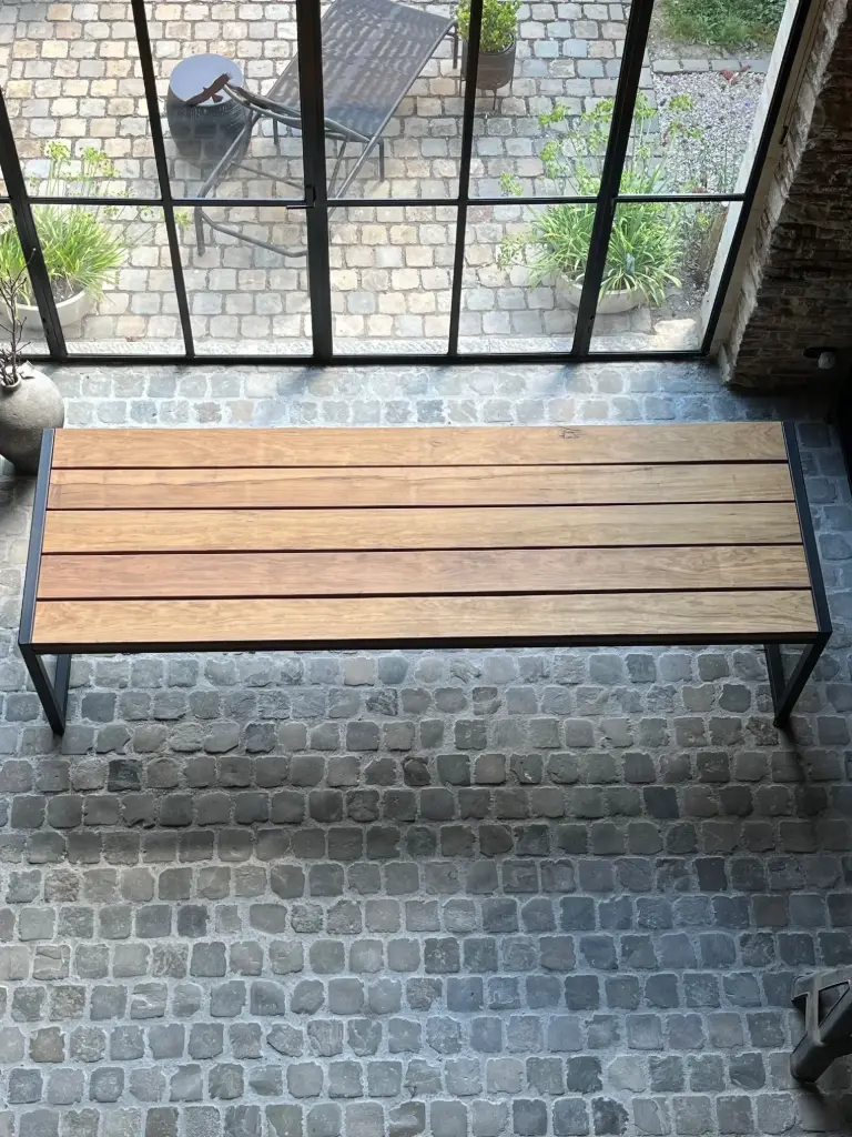 Table d’extérieur en Fraké  - L300 cms 